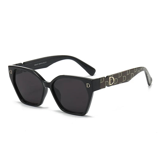 Óculos de sol femininos e masculinos, marca de luxo, estilo moderno, modelo gatinho, elegantes e glamourosos, tendência da moda.