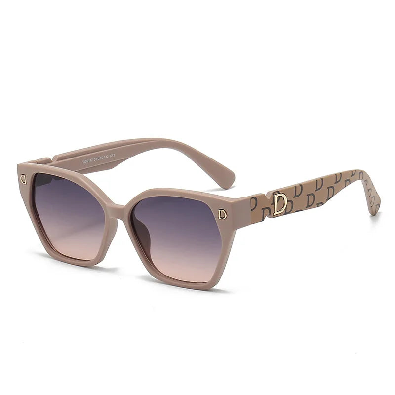 Óculos de sol femininos e masculinos, marca de luxo, estilo moderno, modelo gatinho, elegantes e glamourosos, tendência da moda.