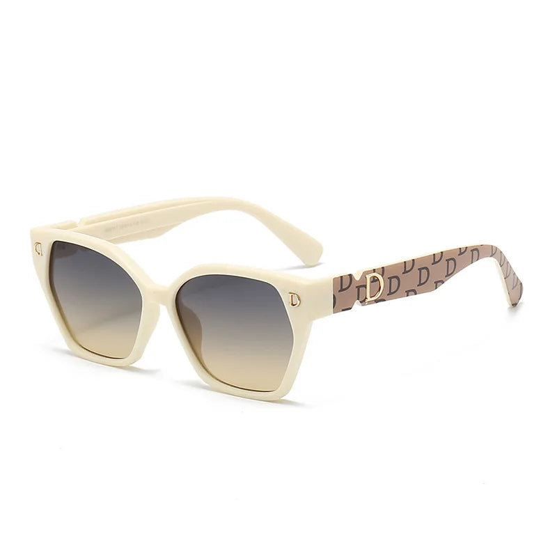 Óculos de sol femininos e masculinos, marca de luxo, estilo moderno, modelo gatinho, elegantes e glamourosos, tendência da moda.